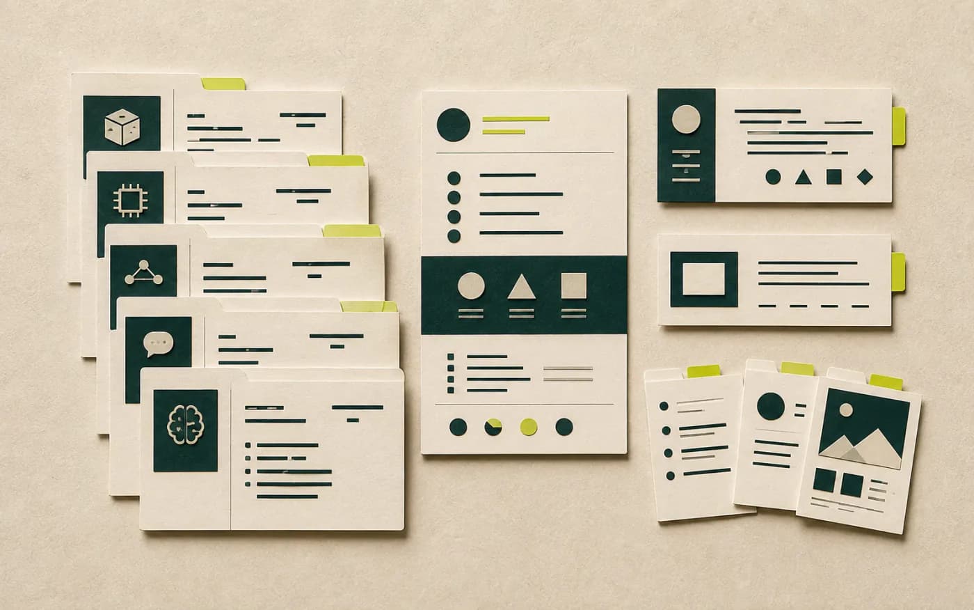 Card set of Markdown skill files with a voice guide and copy templates