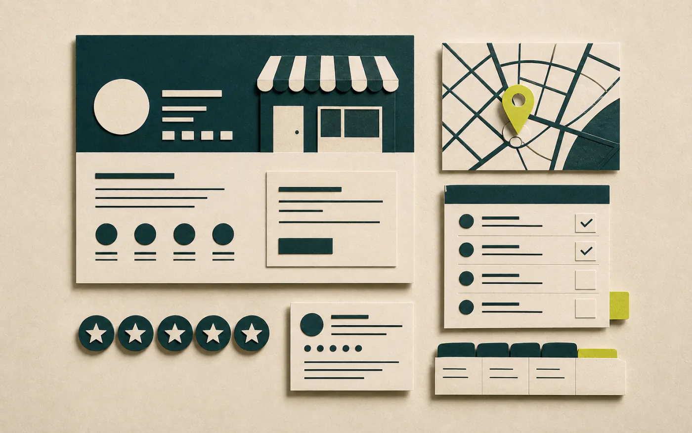 Google Foundation dossier with business profile, SEO audit, and priority list