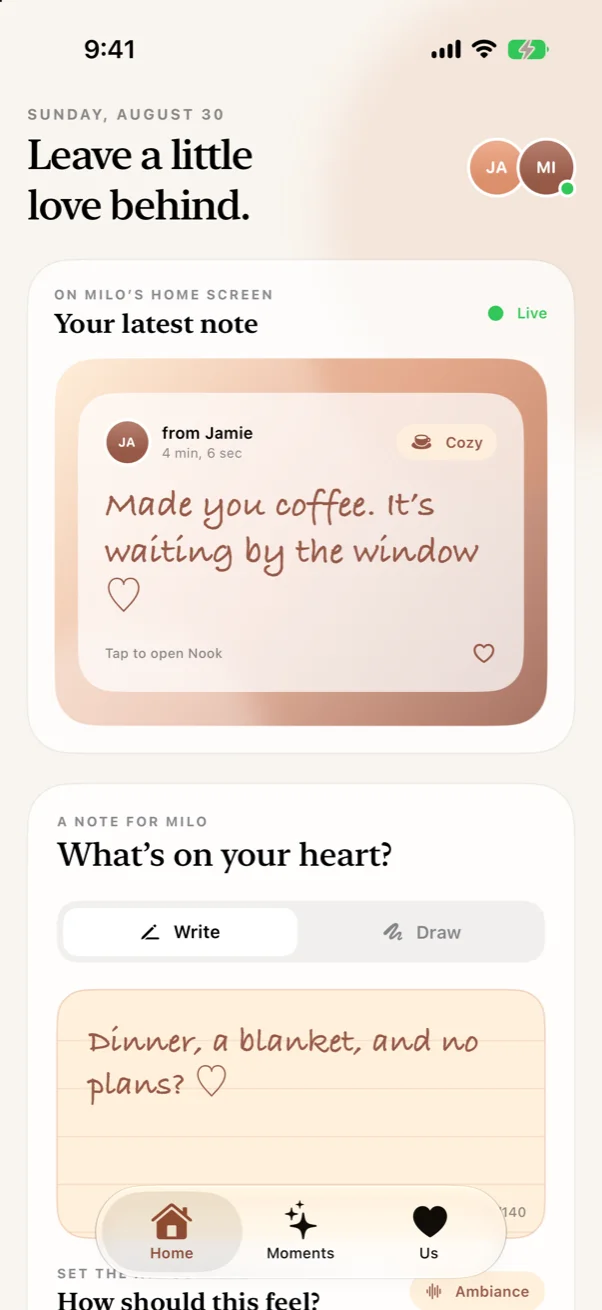 Nook running on iPhone.